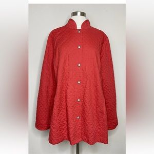 Eileen Fisher Organic Cotton Quilted Jacket. Size: L